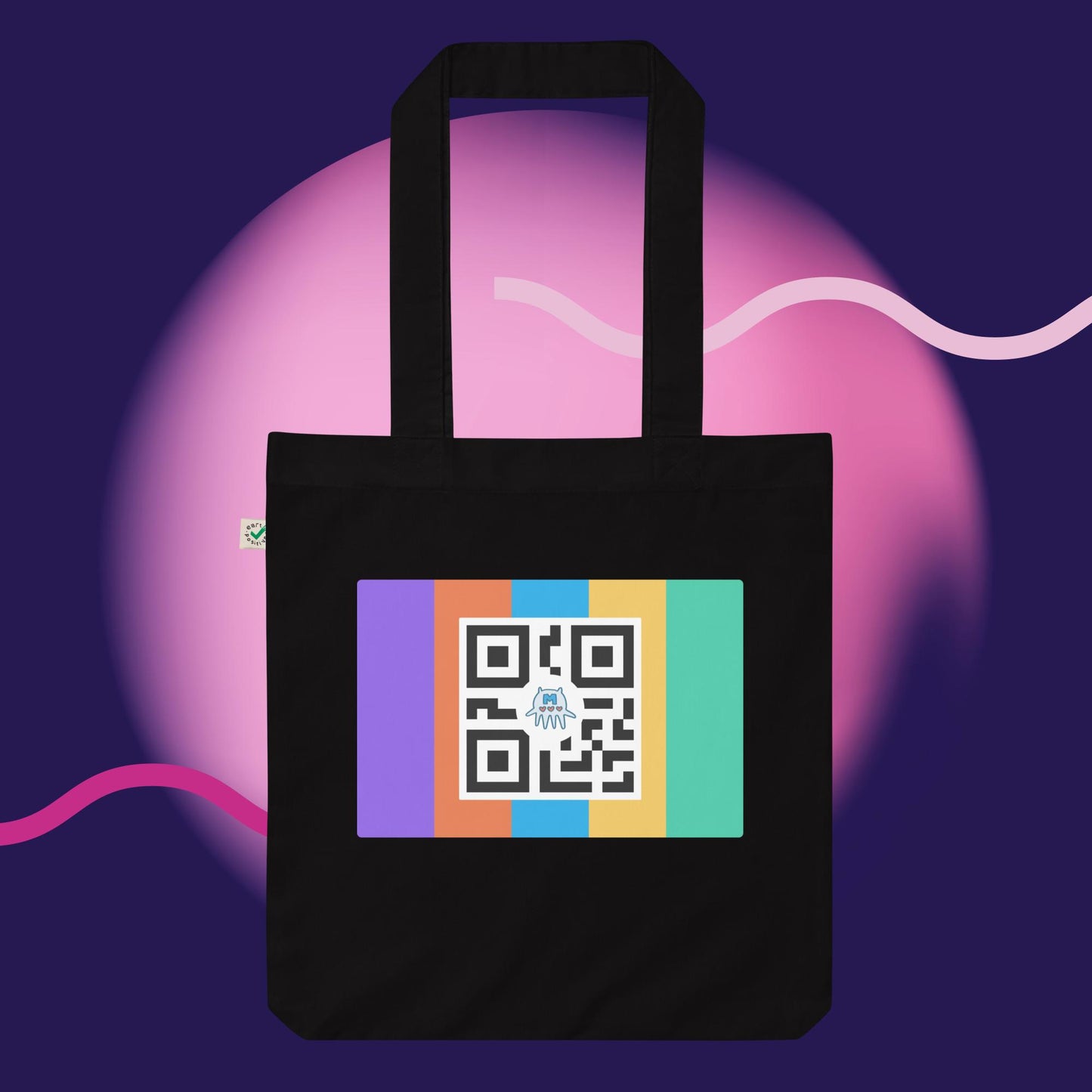 Organic fashion tote bag