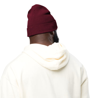 Organic ribbed beanie