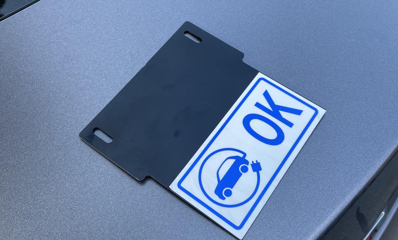 HOV OK Sticker Holder